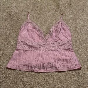 Lavender crop top